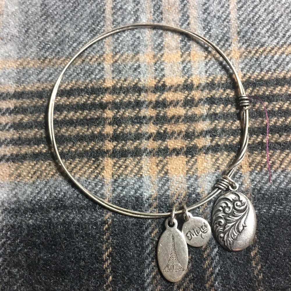 Silver charm bracelet